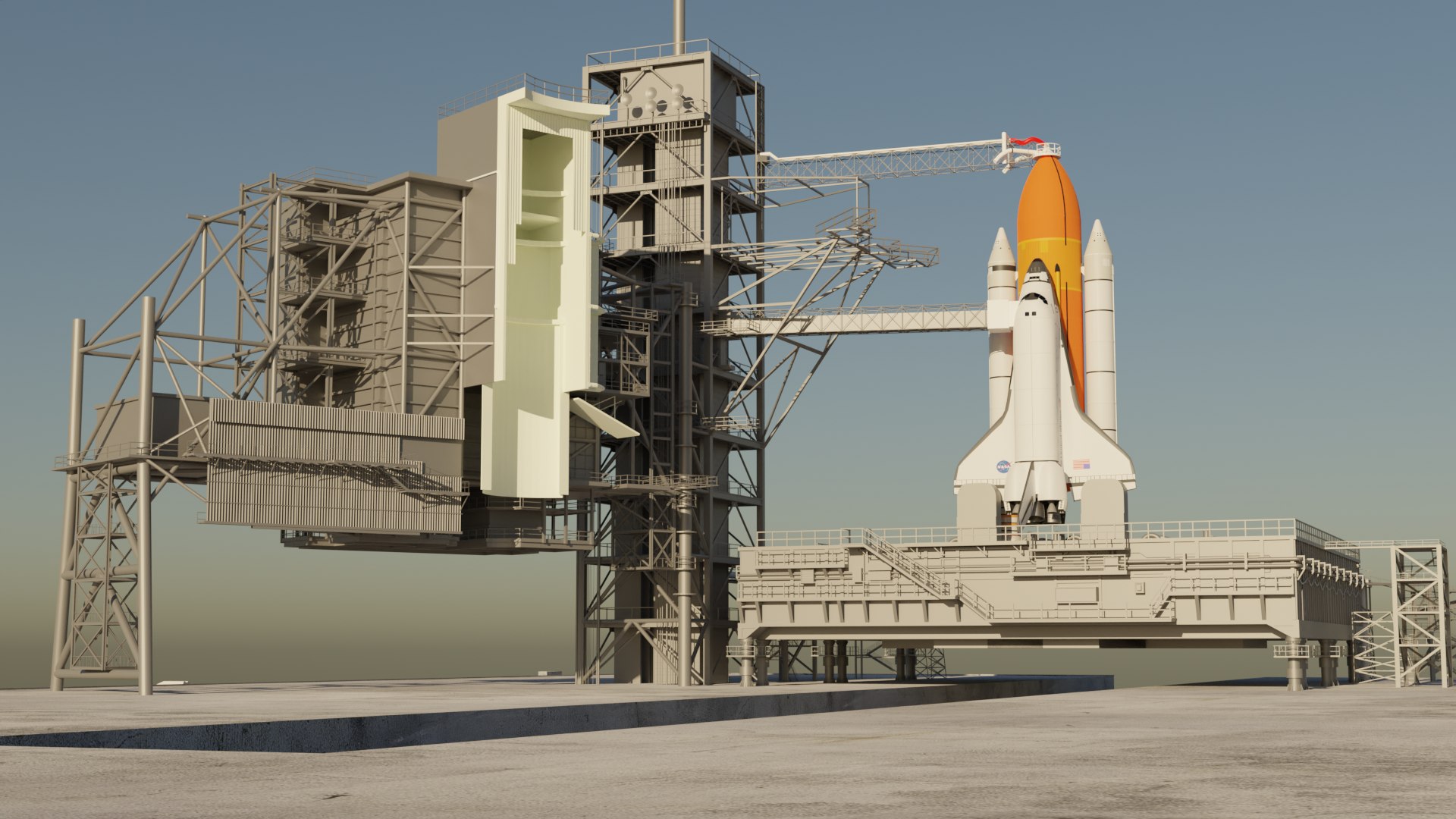 Kennedy Space Center Launch Complex 39-A 3D Model - TurboSquid 2150360