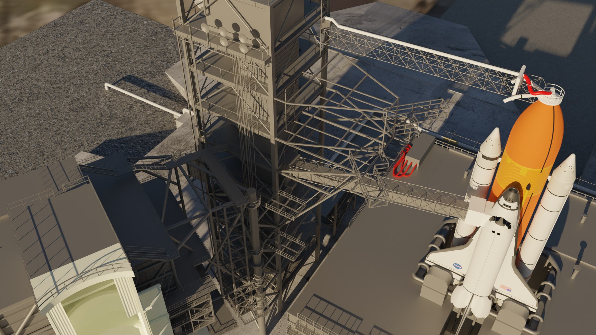 Kennedy Space Center Launch Complex 39-A 3D Model - TurboSquid 2150360