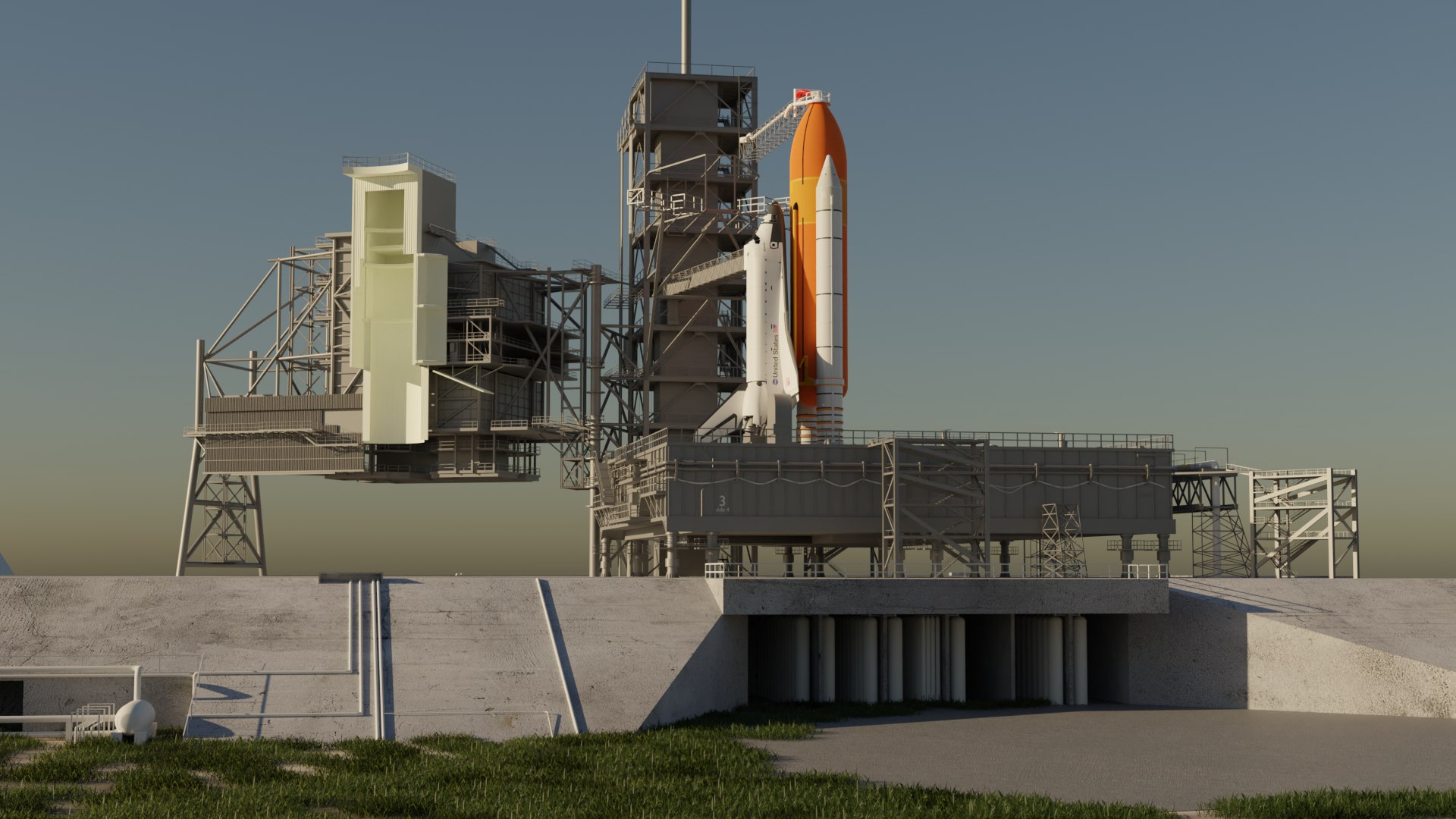 Kennedy Space Center Launch Complex 39-A 3D Model - TurboSquid 2150360