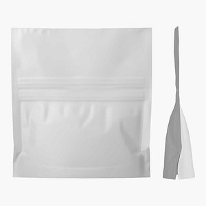 3D Stand Up Pouch Mockup 19 model