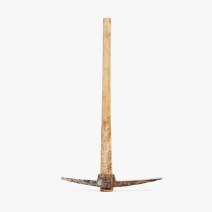 pickaxe used pbr model