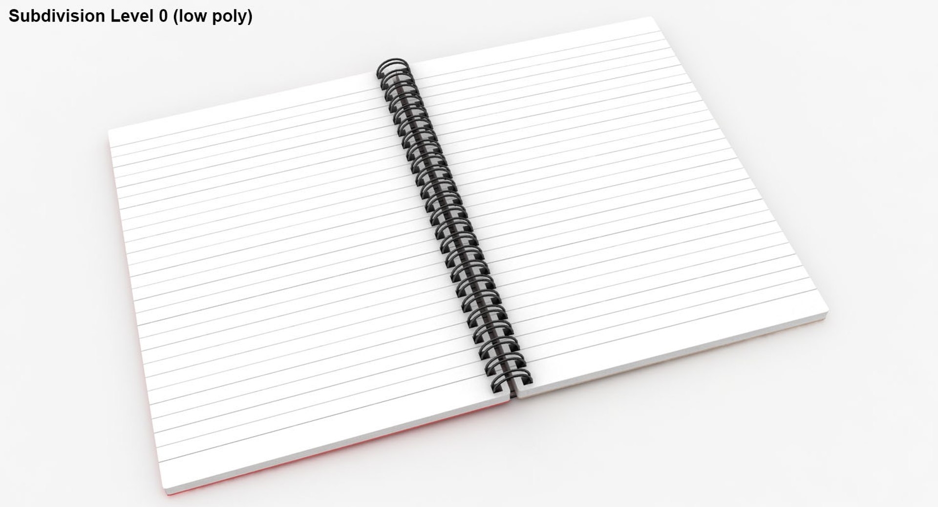 Realistic Open Notebook 2 3D Model - TurboSquid 1166387