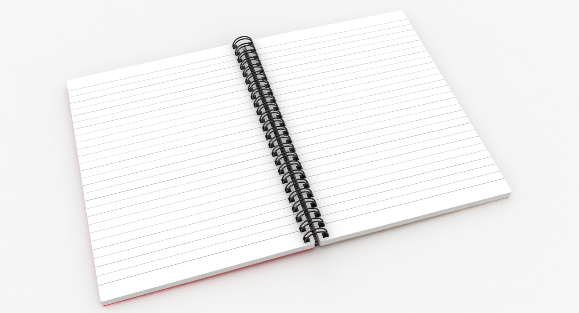 Realistic Open Notebook 2 3D Model - TurboSquid 1166387