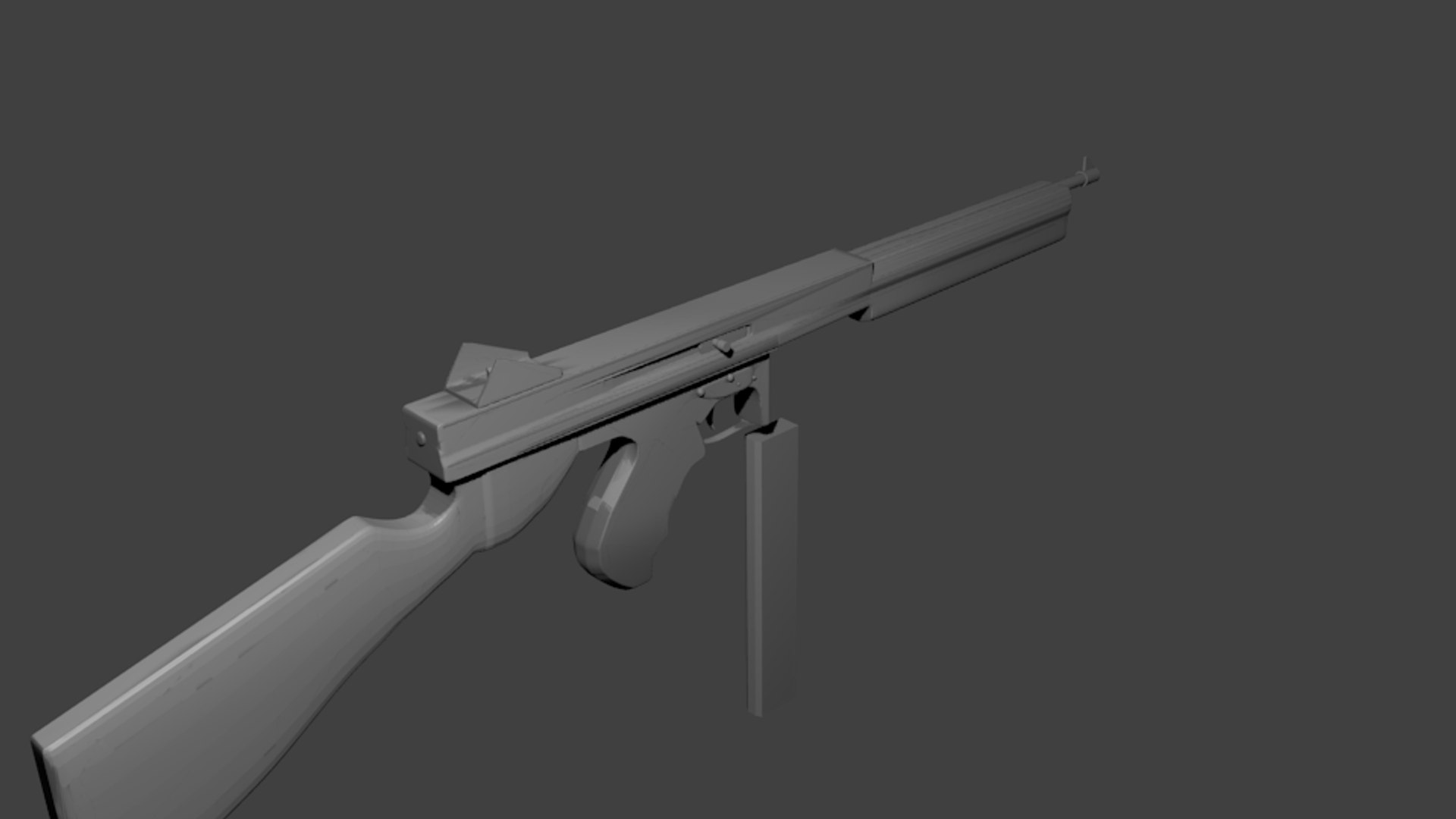 ww2 thompson 3d model