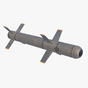 3D Generic Aircraft Missile 3d Model model