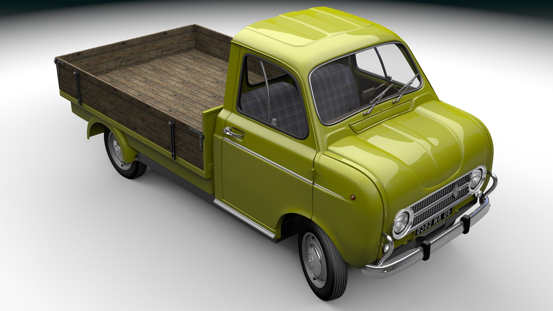 Renault-SOVAM 4 Pickup1964 3D - TurboSquid 2032035