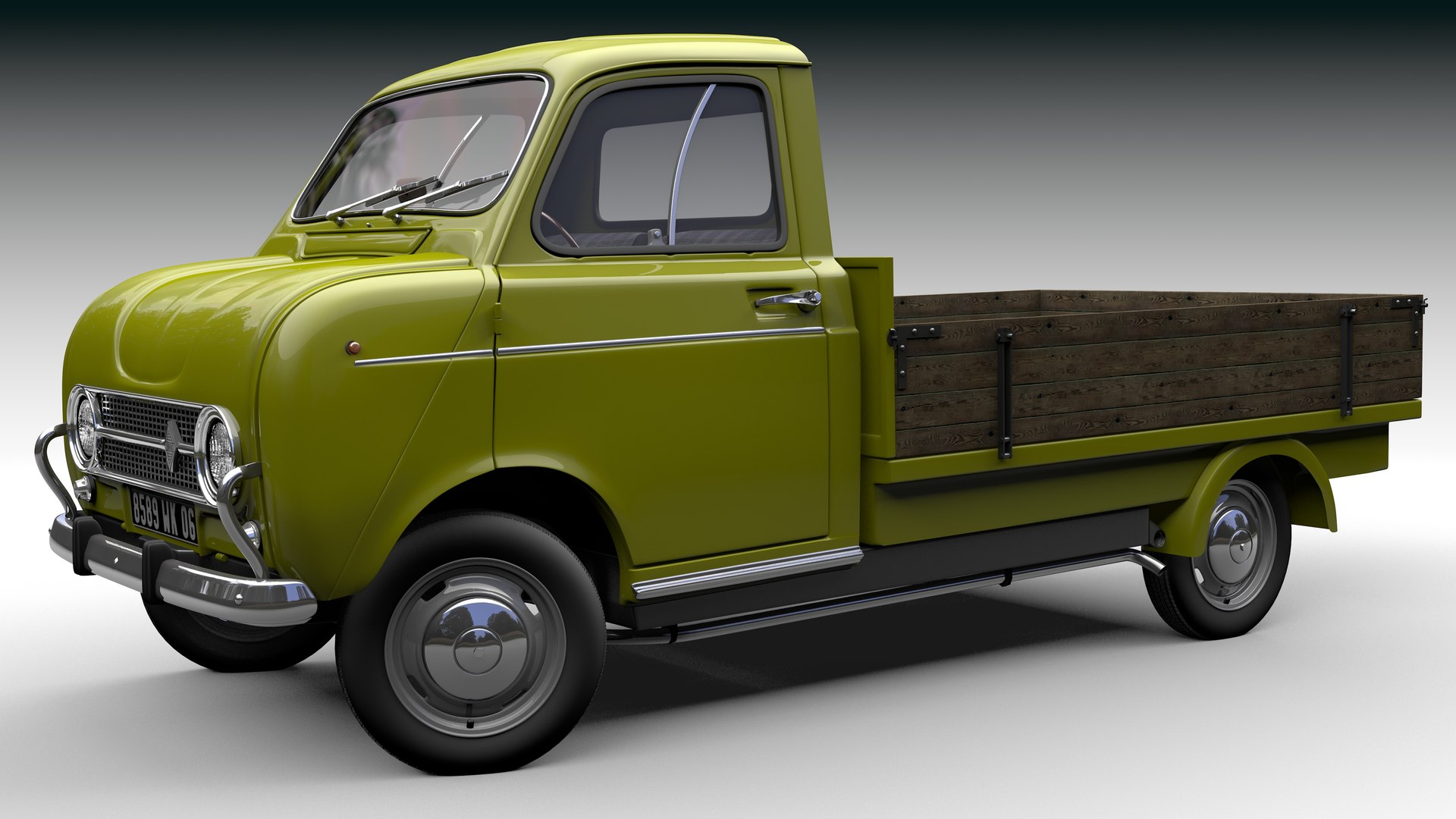 Renault-SOVAM 4 Pickup1964 3D - TurboSquid 2032035