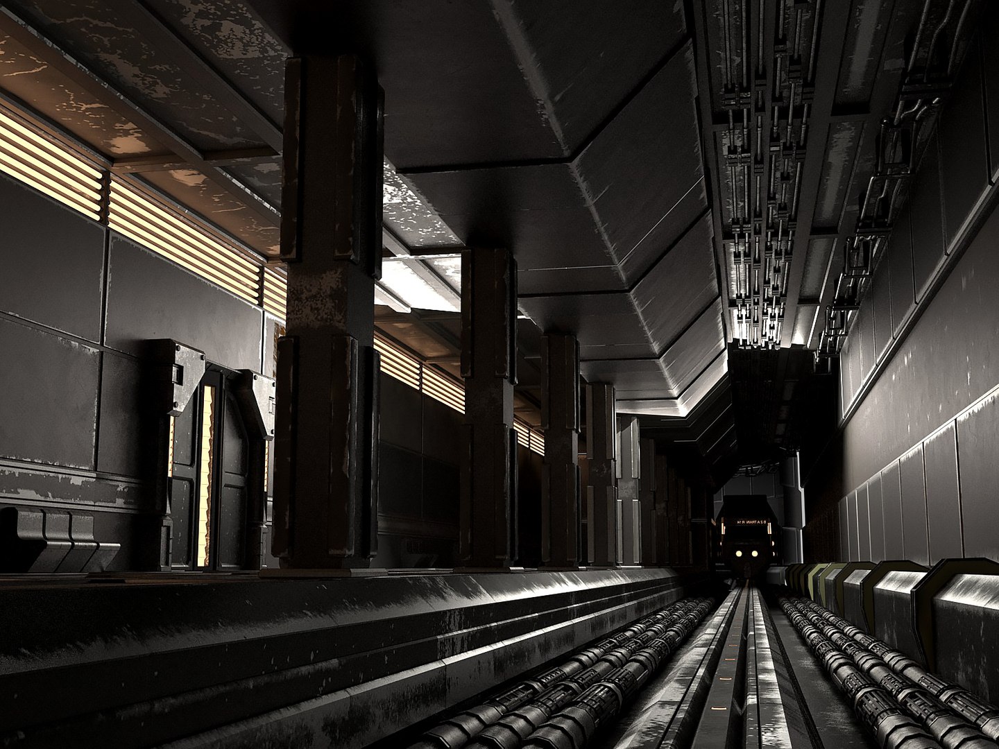 3D Station Sci Subway - TurboSquid 1514559