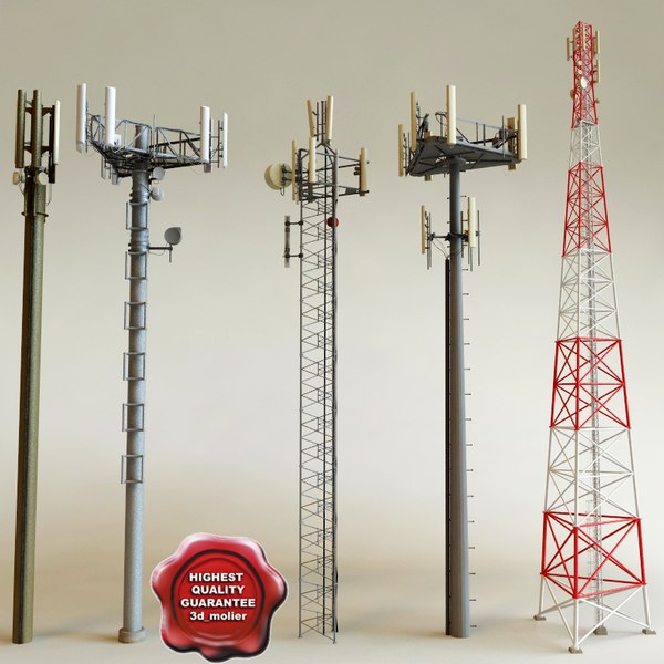communication tower 3d model
