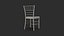 3D Event Chiavari Chairs Mahogany model