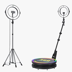 Ring Light and 360 Photo Booth