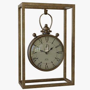 clock industrial mantel 3D model