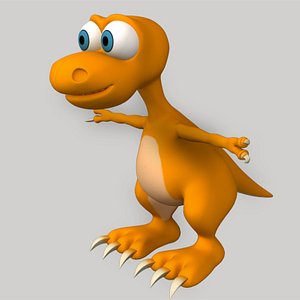 dinosaur cartoon 3d max