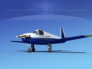 built mooney m-18 mite 3d max