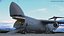 Lockheed C-5M Super Galaxy Dark Gray with Interior Rigged