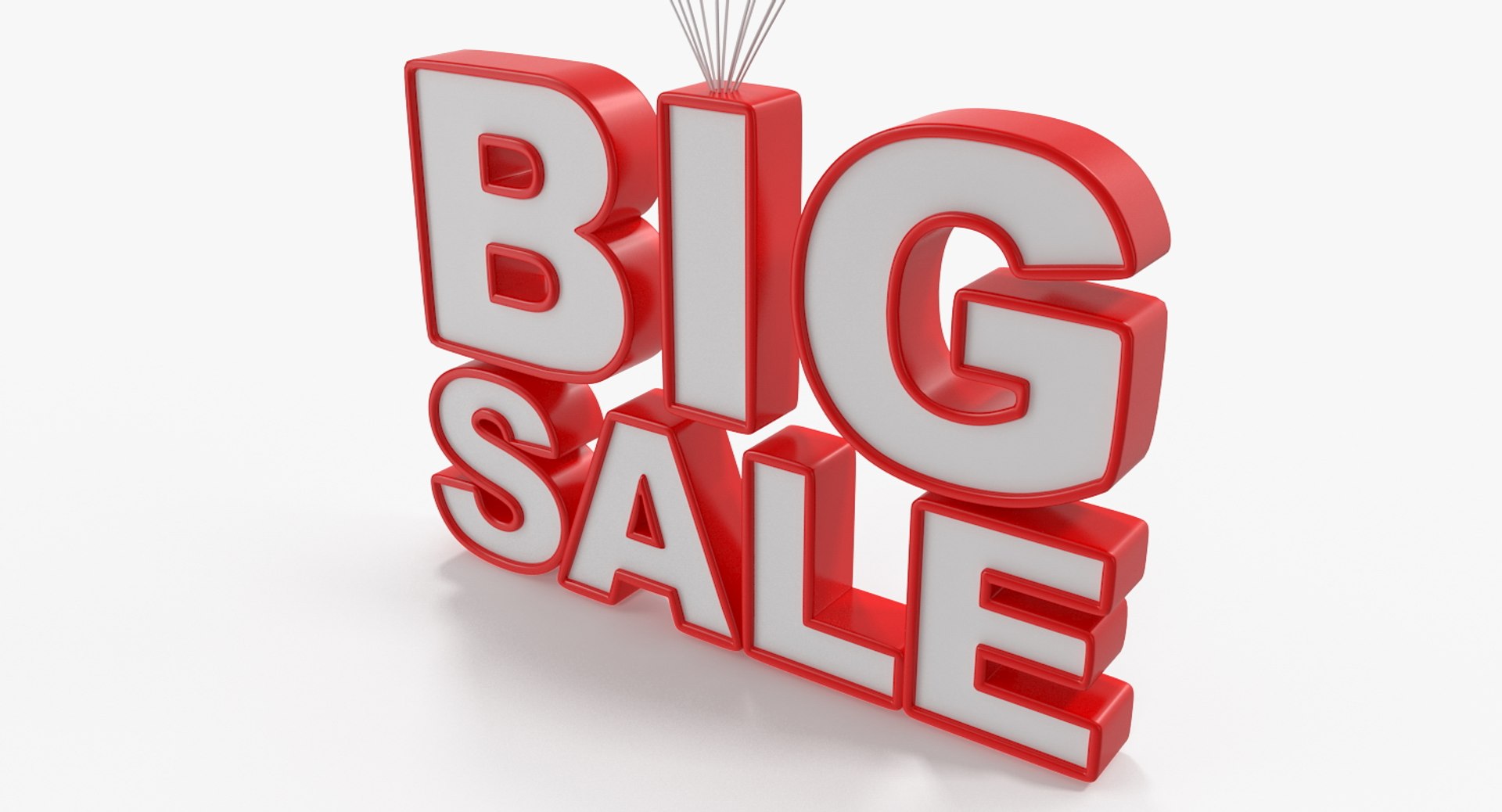 Parachute Discount Sign 3D TurboSquid 1218901