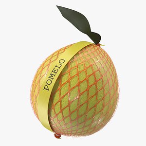 Package of Yellow Pomelo Fur 3D model