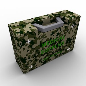 3d model army medikit