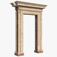 Eroded Stone Double Doorway