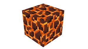 3D model Minecraft Lava Rock
