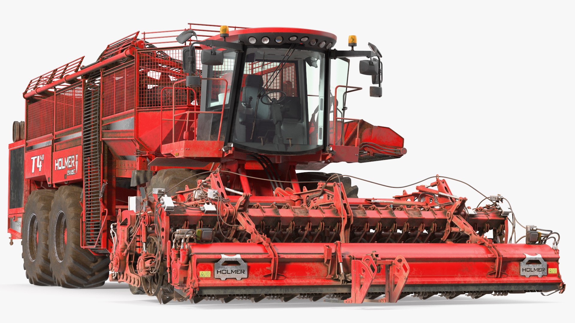 Dirty Beet Harvester HOLMER Terra Dos T4-30 Rigged(1) 3D model preview
