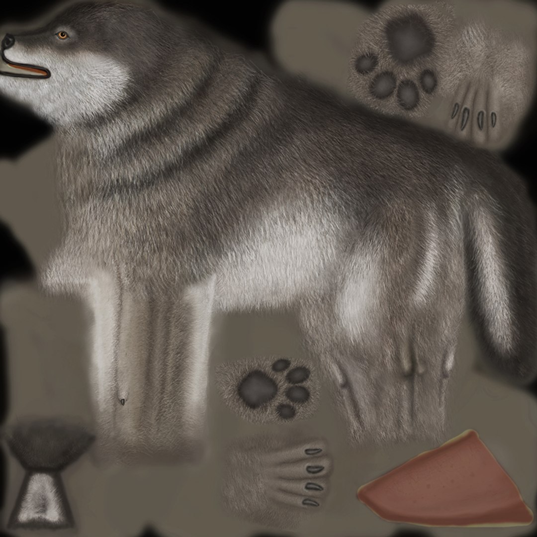 Real Time Wolf 3d Model
