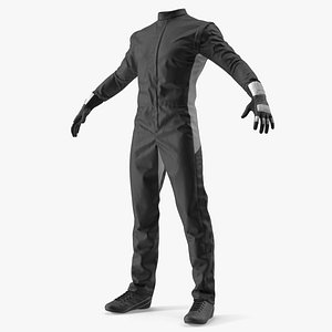 3D Motorsport Fireproof Gear Set Black and White model