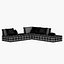 Okeefe Modular Sectional Sofas and Ottoman