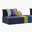 Okeefe Modular Sectional Sofas and Ottoman