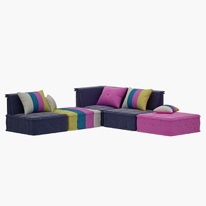 Okeefe Modular Sectional Sofas and Ottoman