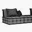 Okeefe Modular Sectional Sofas and Ottoman