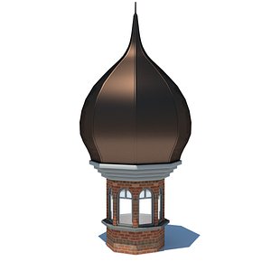 3d model roof dome