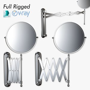 Scissor Wall Mirror Rigged