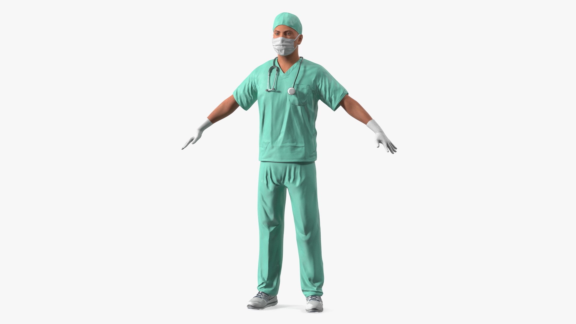 Male Surgeon Doctor 3D model preview