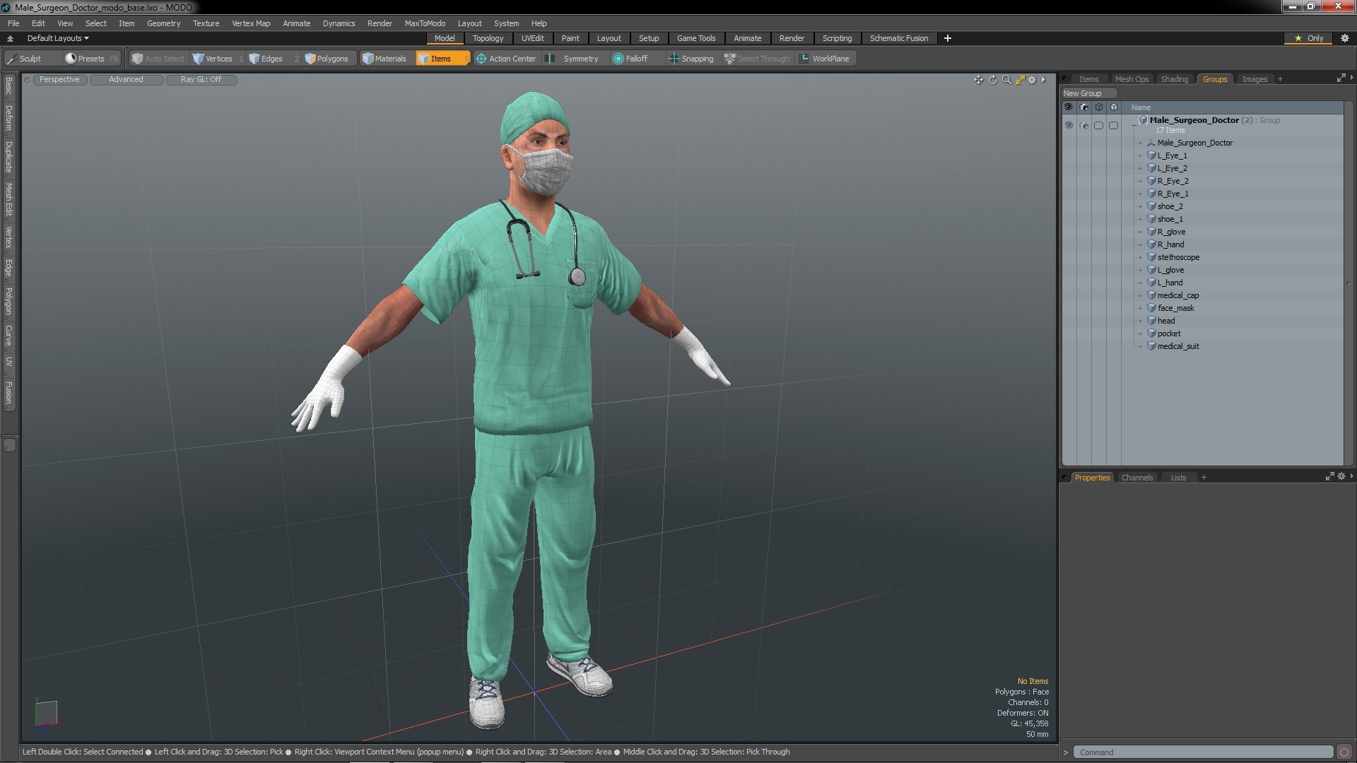 3D Male Surgeon Doctor Model - TurboSquid 2136249