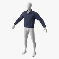 Levis Man Trucker Jeans Jacket Buttoned-up