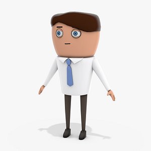 3D officeworker worker
