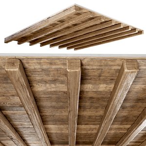 ceiling wooden wood model
