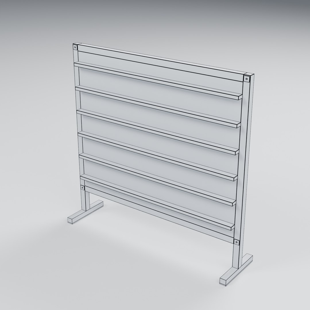 3D Wood and Steel Display Board with Plain Ledges - 1540 x 400 x 1500 mm model https://p.turbosquid.com/ts-thumb/4U/Ls7e2a/LR/06_wireframe/jpg/1788944971/1920x1080/fit_q87/5e3d0a524d6caa3c4be2a8e909019d98628f38c5/06_wireframe.jpg