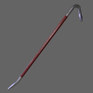 PBR Crowbar V1Red 3D