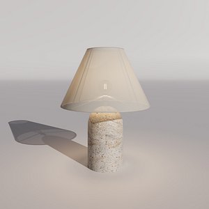3D travertine table lamp - Gia - westwing model
