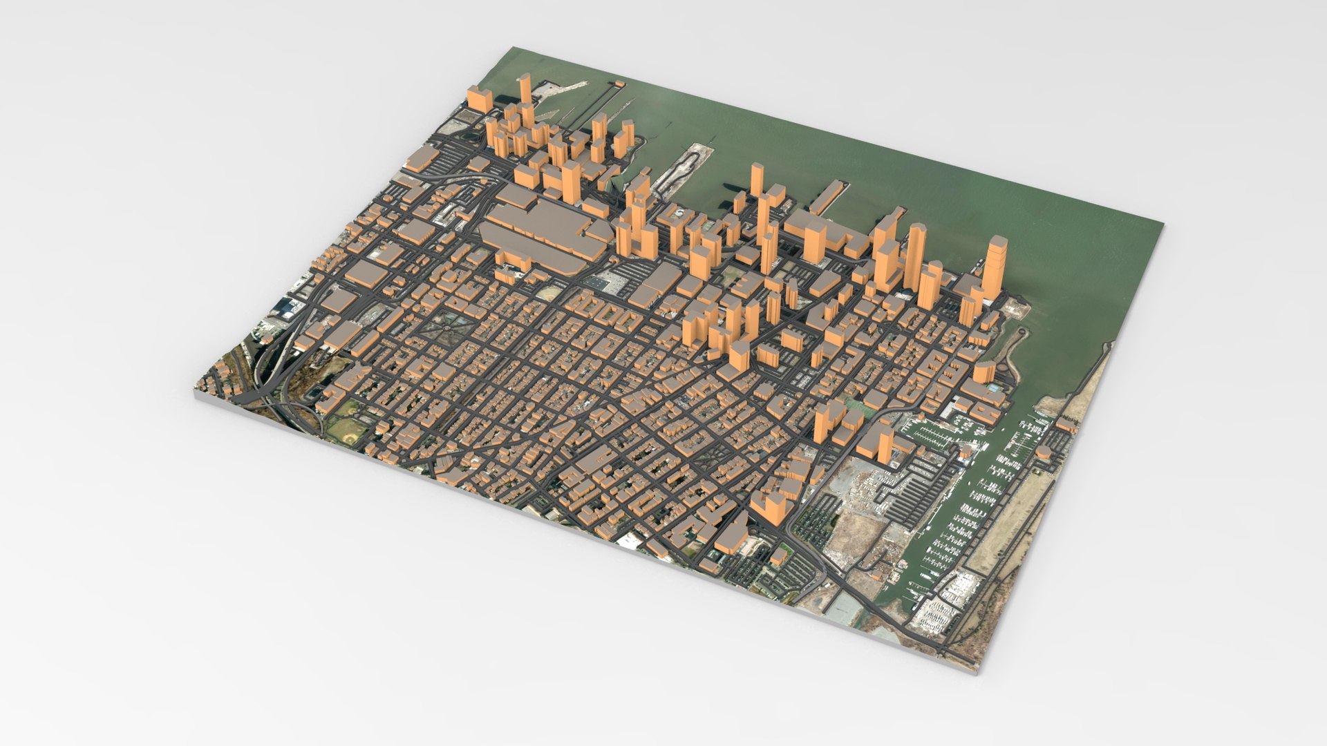 3D Cityscape New York USA Fragment City Model - TurboSquid 2265512