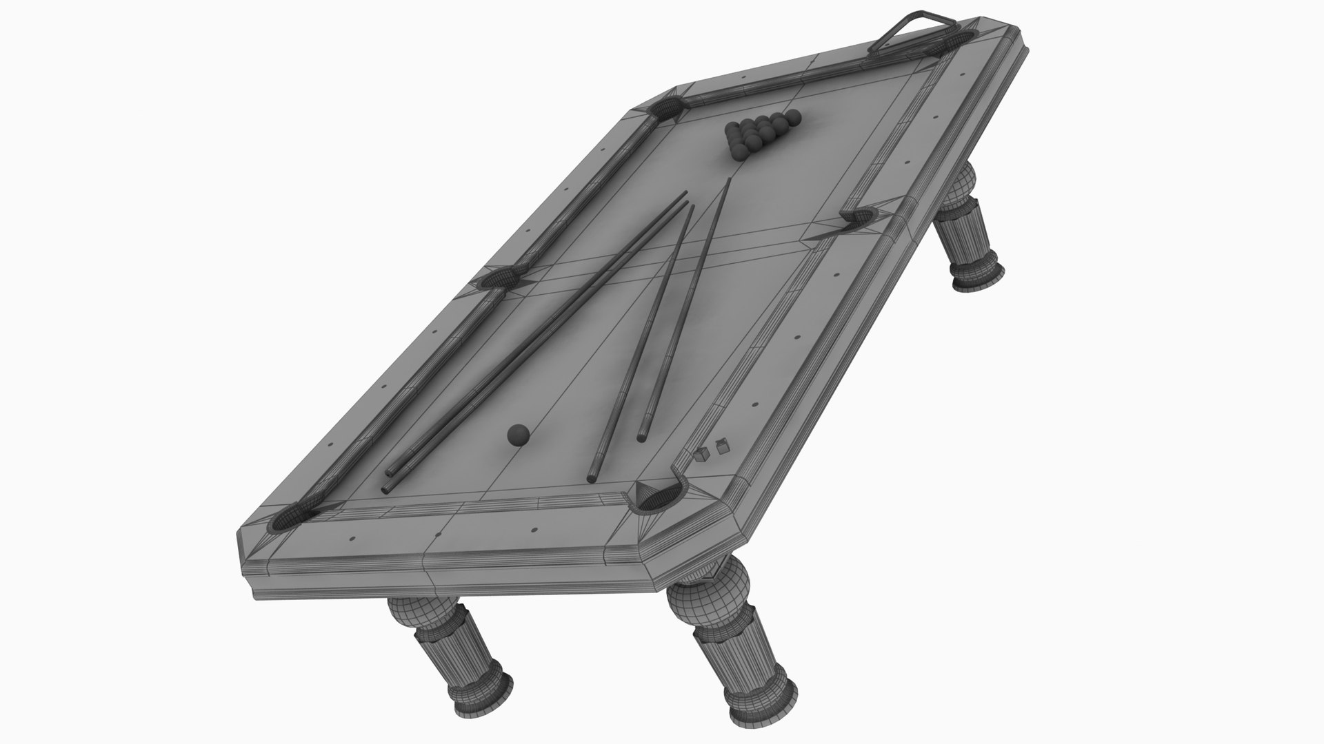 3D Billard Table Model - TurboSquid 1493302