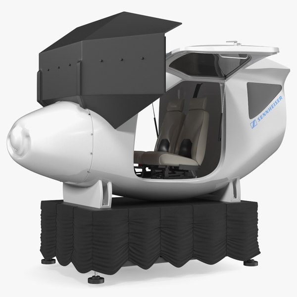 modelo 3d Simulador de vuelo Sennheiser BOT SC07 aparejado - TurboSquid ...