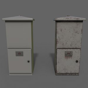 PBR Electric Box Grey V4 model