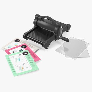 Cutting Machine with Materials Black