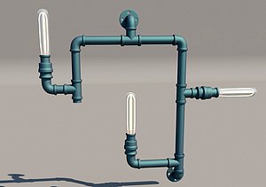 sconce otis industrial lamp 3d 3ds