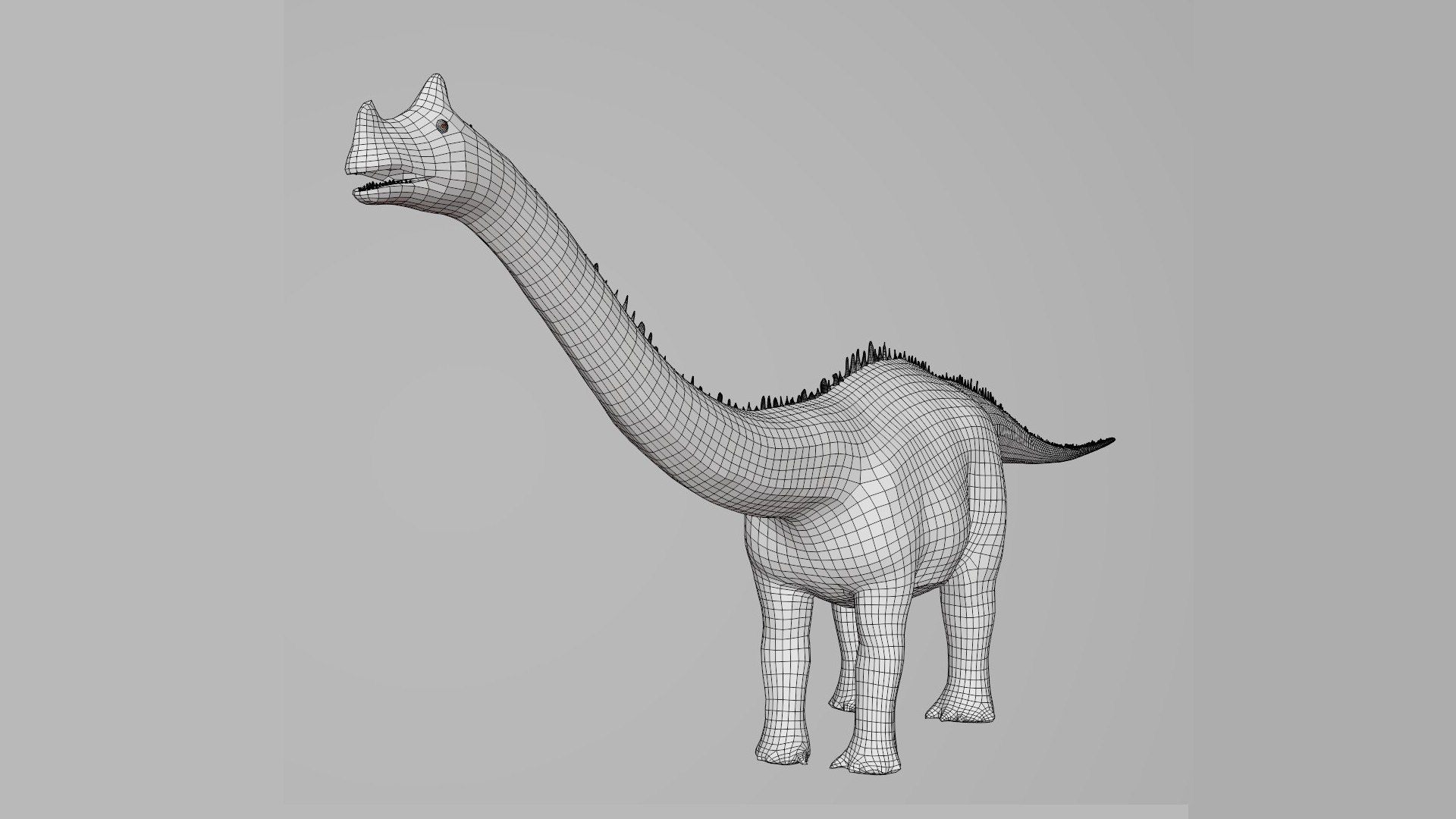 3D Supersaurus Basemesh Low Poly model - TurboSquid 1995305