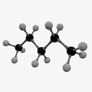 3D model Pentane Molecule
