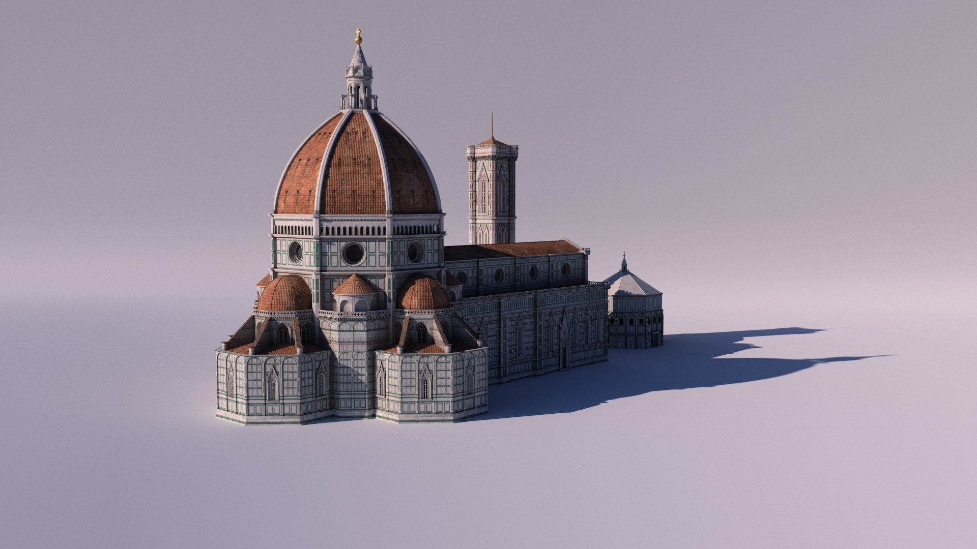 Cathedral Santa Maria Del Fiore The Duomo Model - TurboSquid 2153584